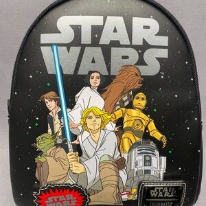 Disney Star Wars Loungefly Black Backpack